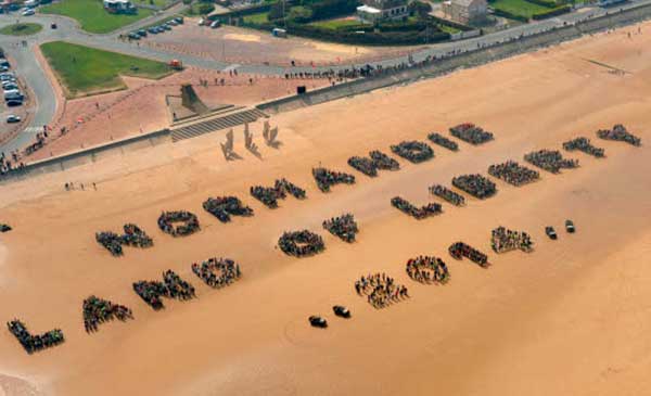 Les plages du débarquement pour le 70eme anniversaire de la Bataille de Normandie